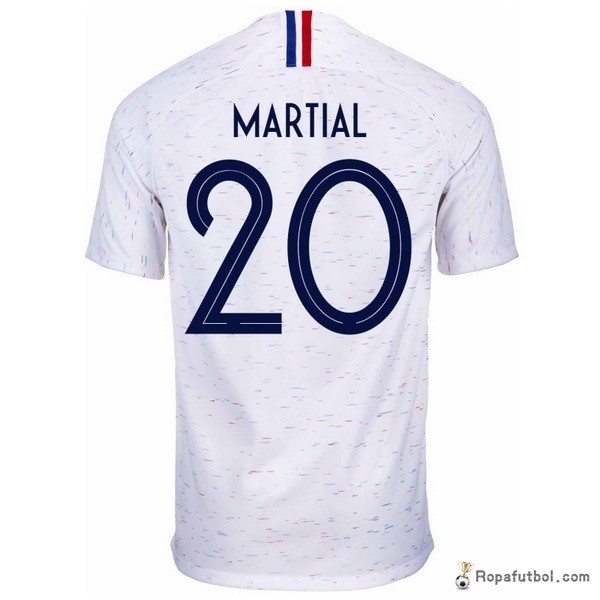 Camiseta Francia Replica Segunda Ropa Martial 2018 Blanco